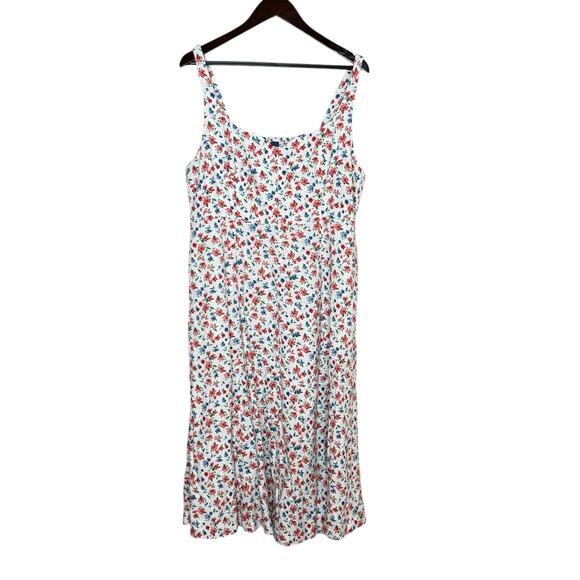 Old Navy Woman's Size XL Sleeveless White Floral Maxi Dress Summer Spring - Picture 1 of 11